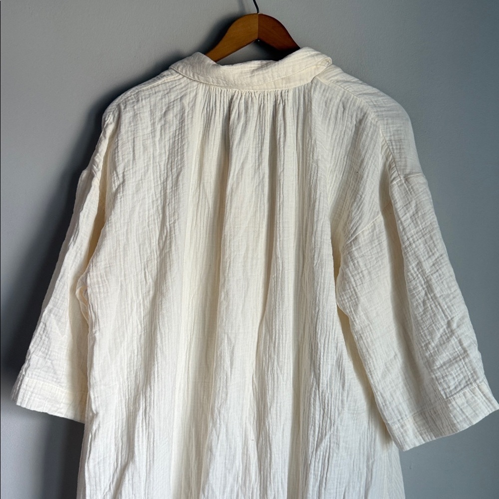 NEW Madewell Lightestspun Cover-Up Maxi Shirtdress Medium - Picture 7 of 12